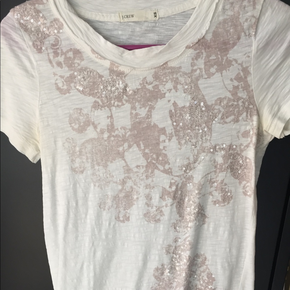 J. Crew embellished tee